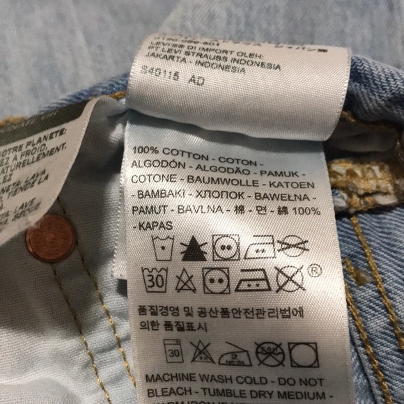 Levi’s 501 Straight Leg Lace Up Hem - Picture 9 of 12